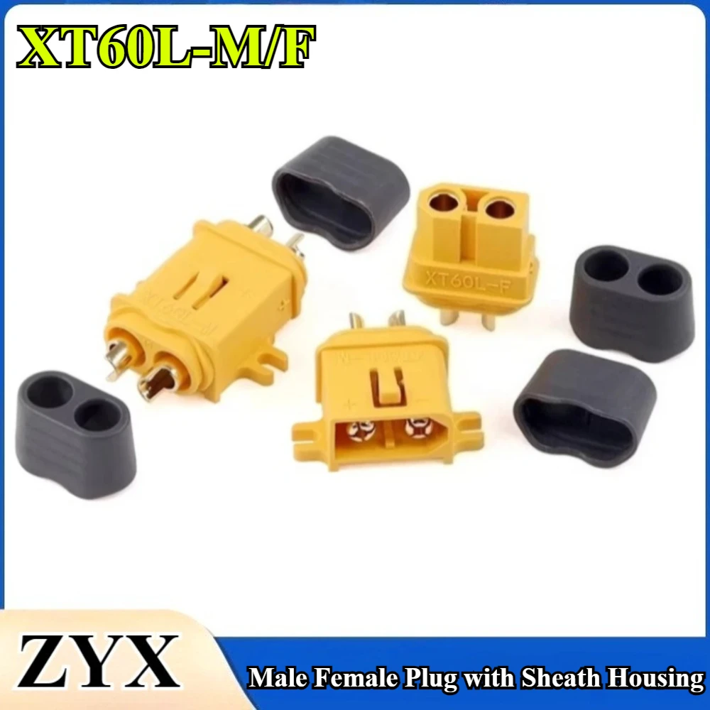 

2/3/5/10Pcs/lot XT60L XT60L-M/F Male Female Connectors Plugs with Sheath Housing for DIY RC Models Battery Plug Adapter