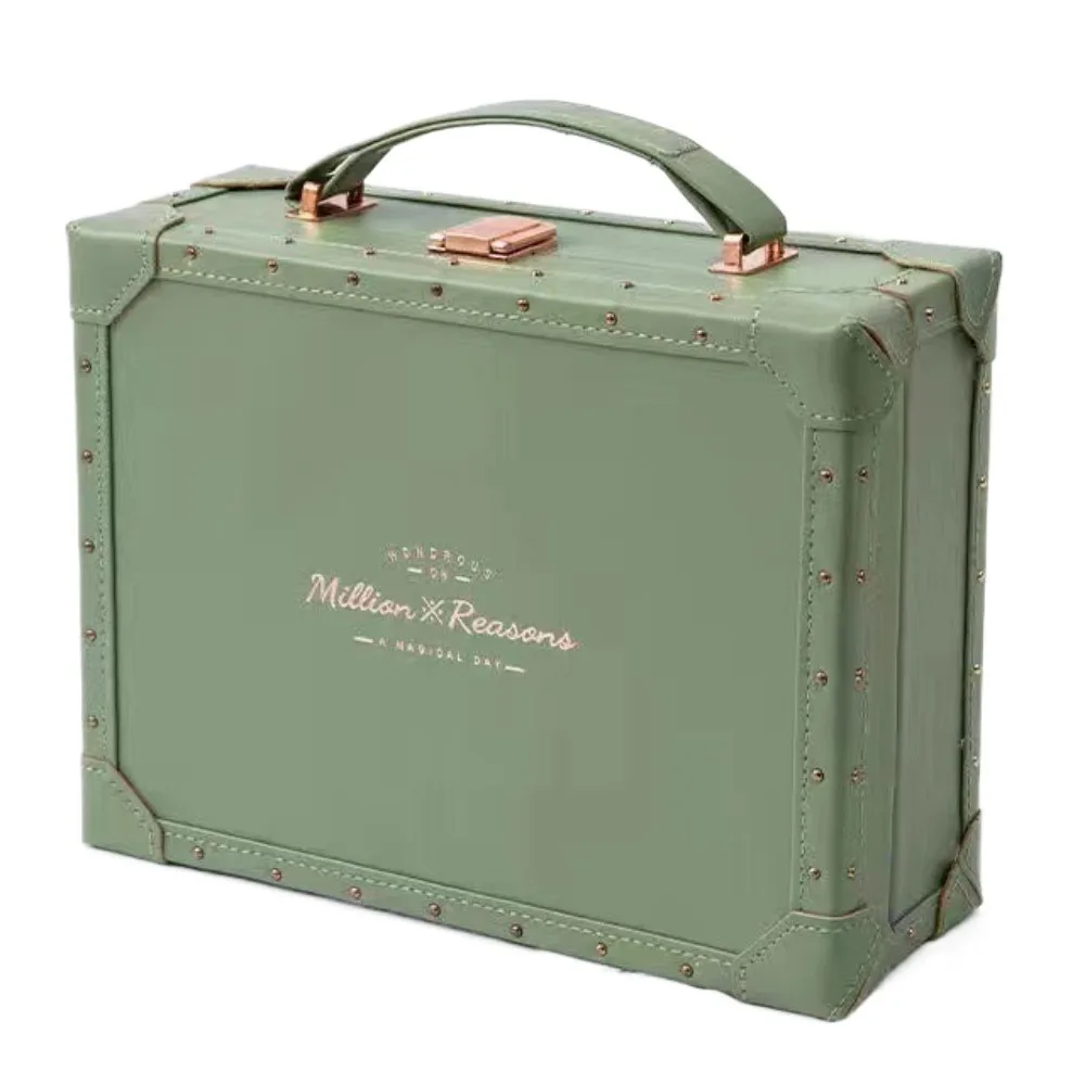 

Double Layer Jewelry Packing Box Multi-function PU Leather Earring Storage Case Headdress Organizer Necklaces Bracelets