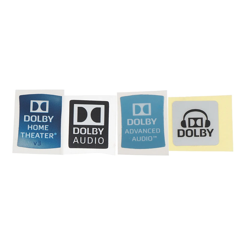 

Dolby Surround Sound Labels Laptop Stickers Desktop Decor DIY Stickers