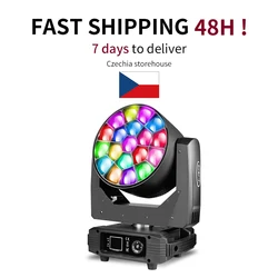 19 x15W RGBW LED Beam + Wash Big Bees Eyes Zoom Moving Head Lighting DJ Disco Stage Effect Equipment
