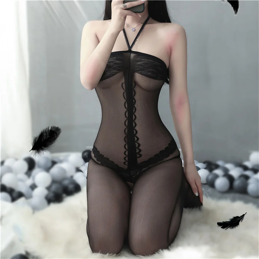 Sexy Kostuums Ondergoed Hot Women Intimiteert Sexy Nachtkleding Plus Size Lingerie Babydoll Mesh Body Kous Catsuit Nachtkleding