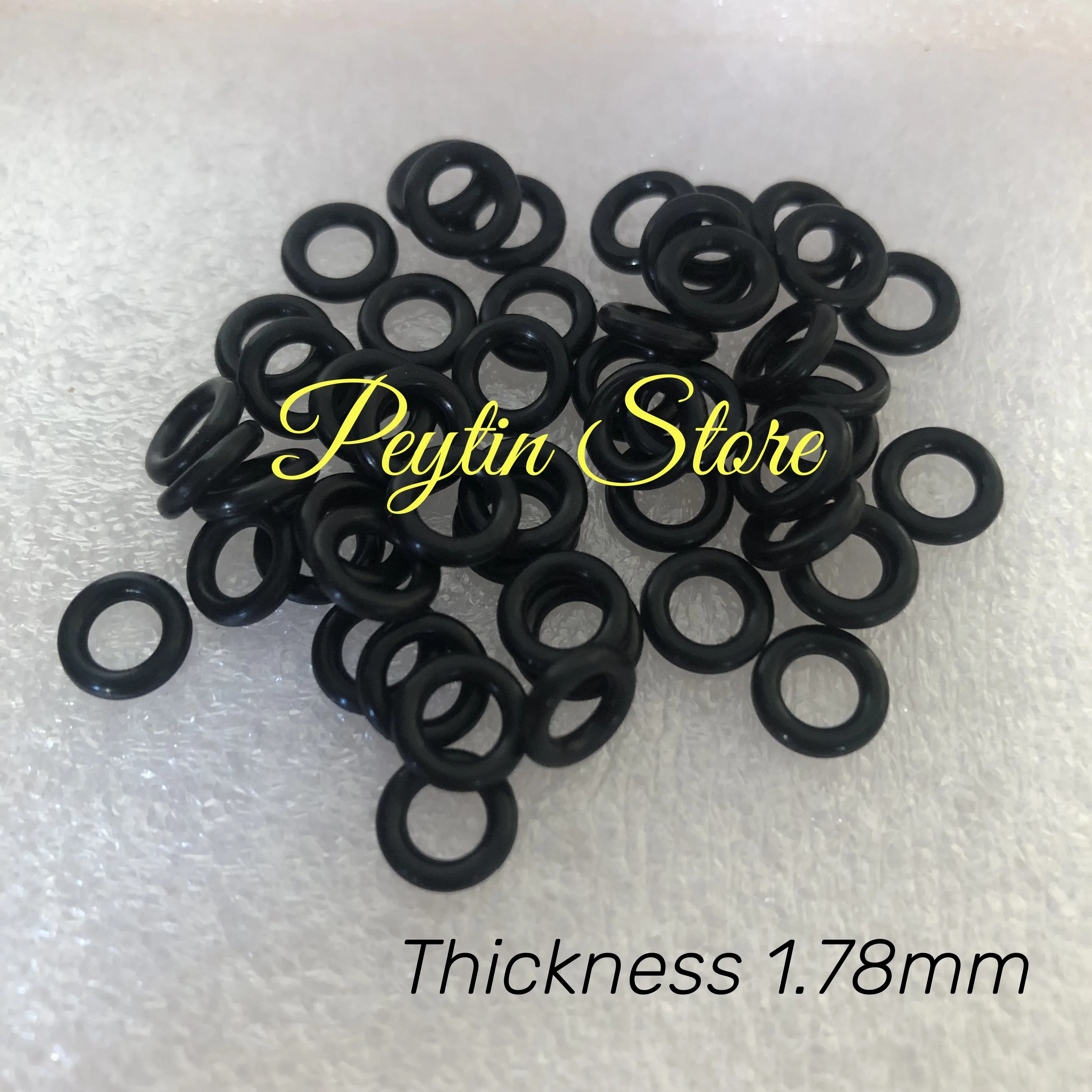 1/5/10/20/50Pcs ID 1.78/2.57/2.90/3.69/4.47/5.28/6.07/7.65~301.2x1.78mm Black NBR O-Ring Sealing Rubber Ring Washer Gaskets