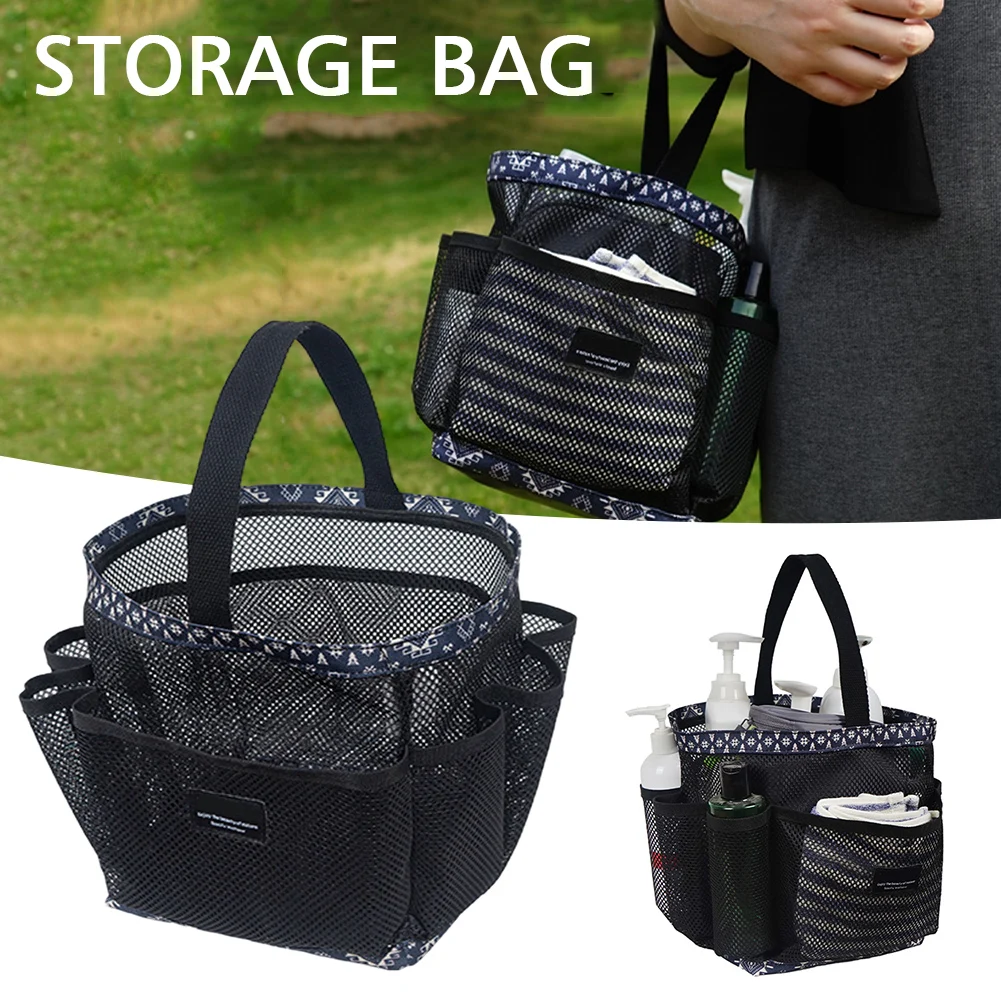 Shower Caddy Storage Bag With Handle Multi-Purpose Portable Bag For Swimming Bathroom