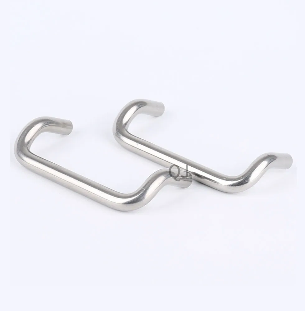 Stainless steel double bending handle white steel distribution box drawer welding handle industrial solid stainless steel hand