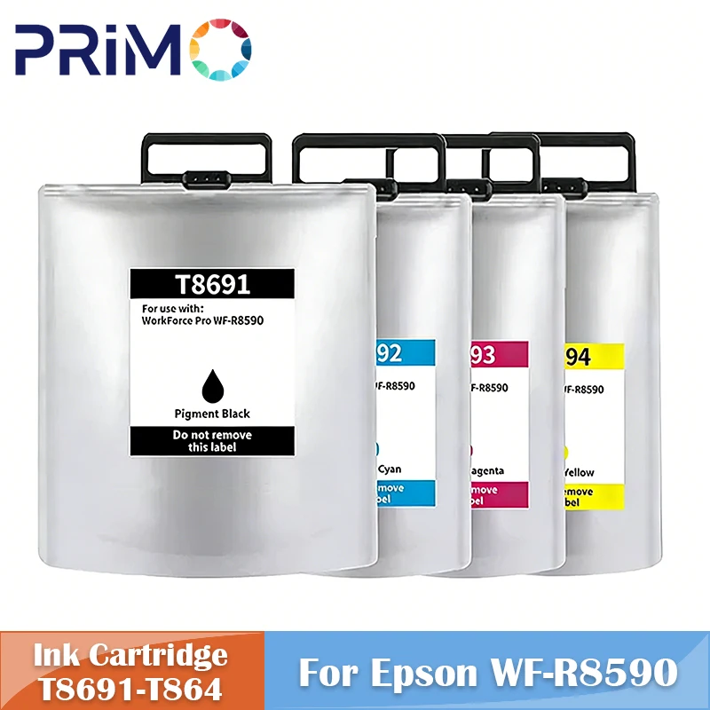 

T8691 T8692 T8693 T8694 Europe Ink Cartridge Bag Compatible for Epson WF-R8590 R8590 Printer