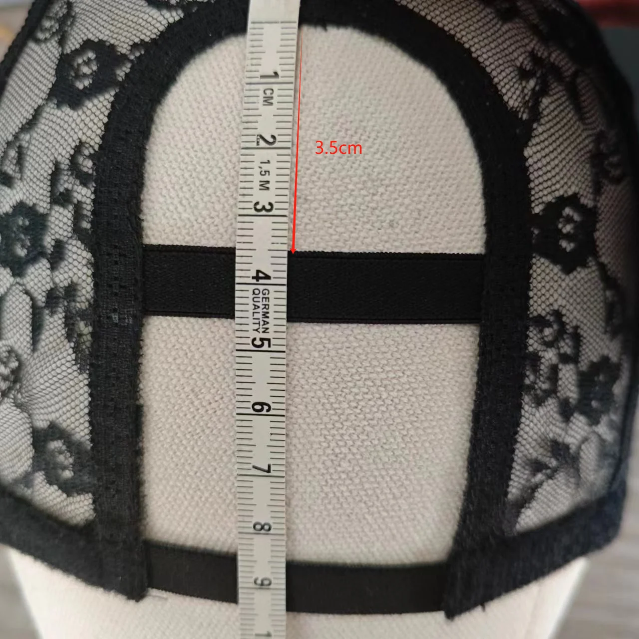 U-Teil und T-Teil, Lace-Front-Perückenkappe zur Herstellung von Perücken, T-Teil – Detail 10