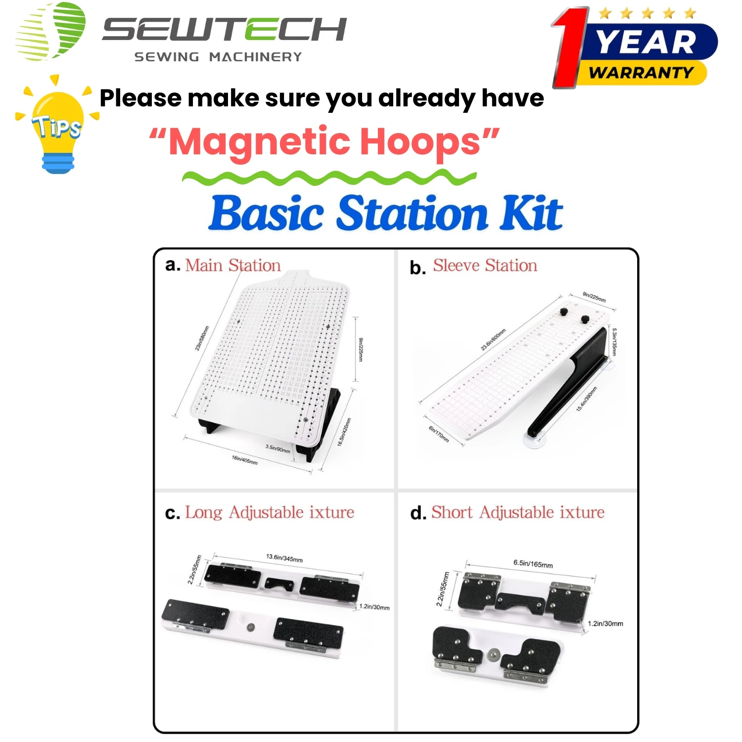 Hoopmaster Mighty Hoop Embroidery Large Hooping Stations Starter Kit Magnetic Pro HoopTalent for REDLINE MINI 1201 1501 Machine