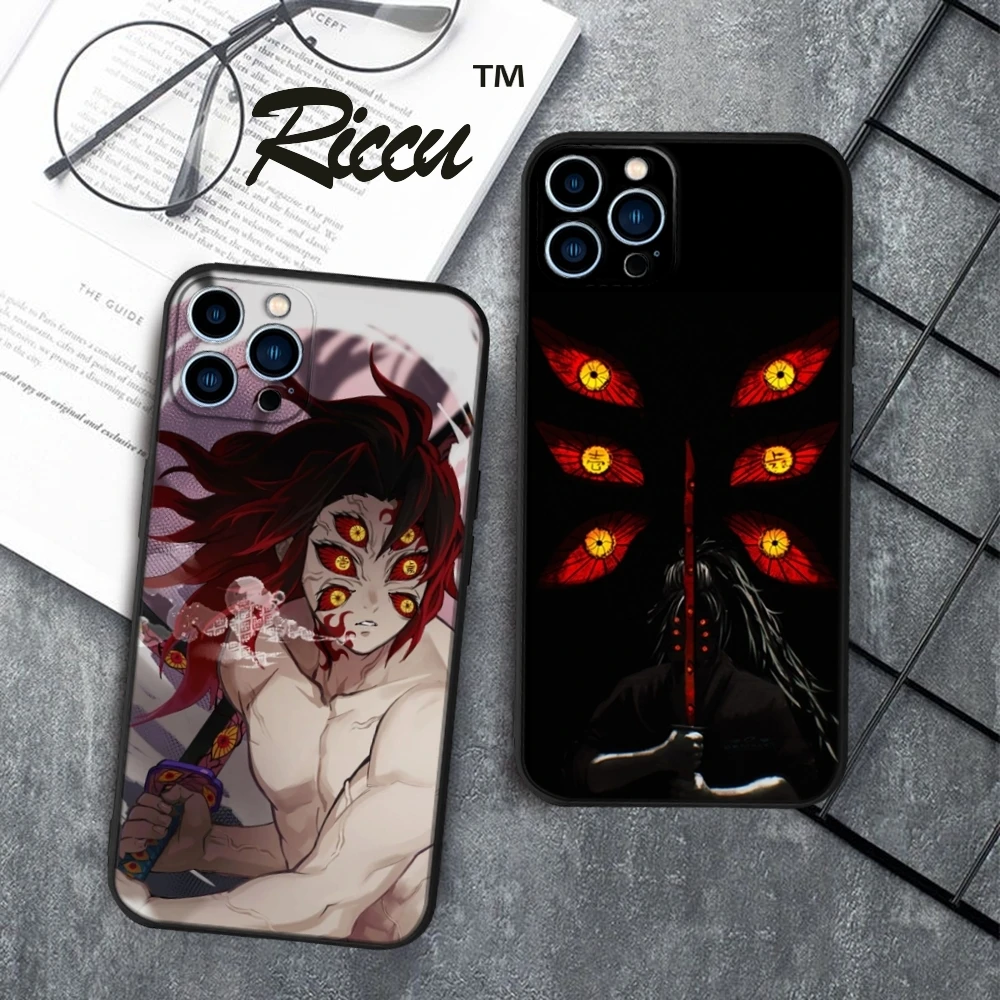 

Demon Slayer Kokushibo Phone Case FOR IPhone 17 16 15 14 11 12 Pro 15 Plus 17 Pro MAX MINI air Samsung S25 S24 Black Covers