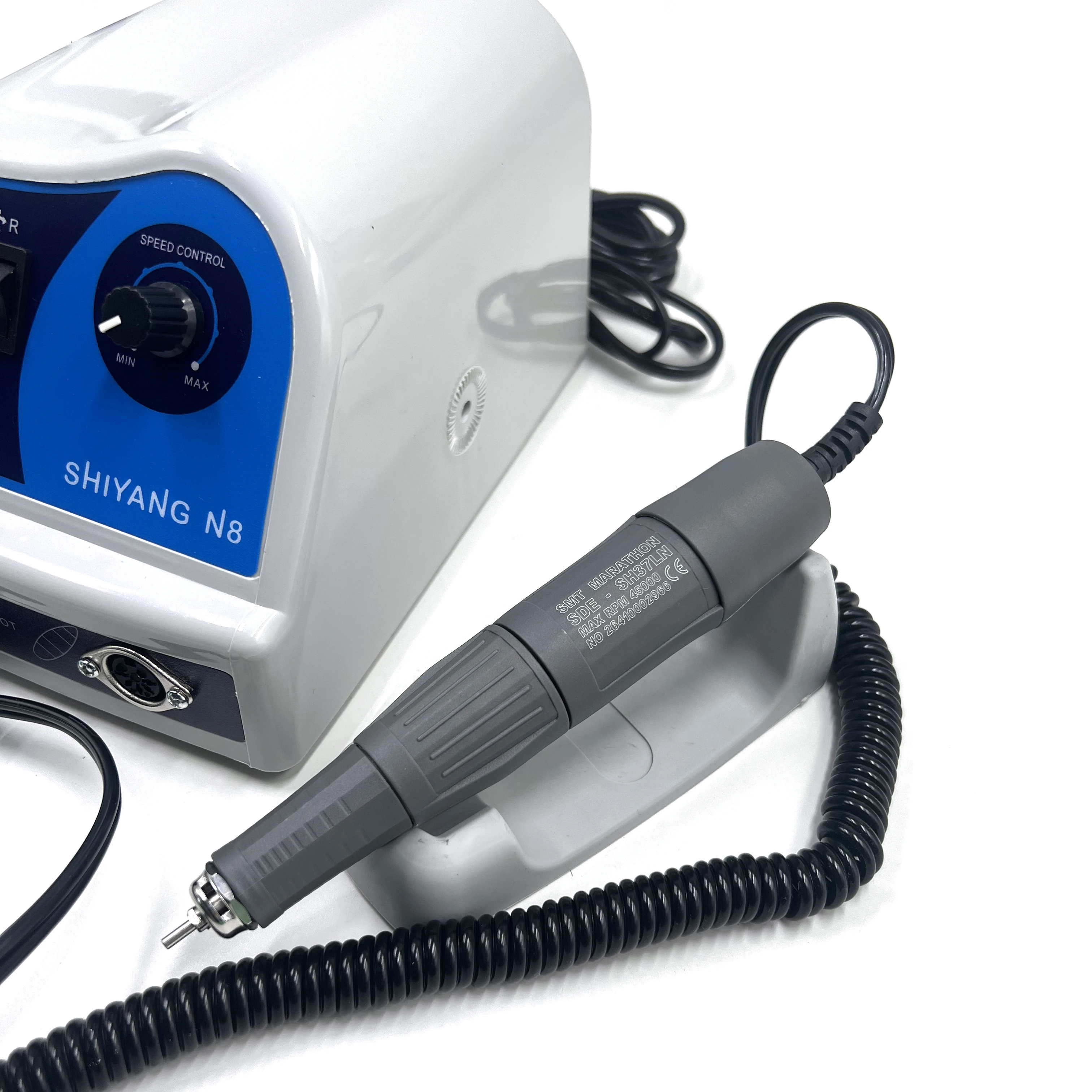 45000RPM SH37LN SMT Marathon Electric Polishing Micro Motor SHIYANG N8 + 45K RPM Motor Handpiece Foot Pedal With Variable Speed
