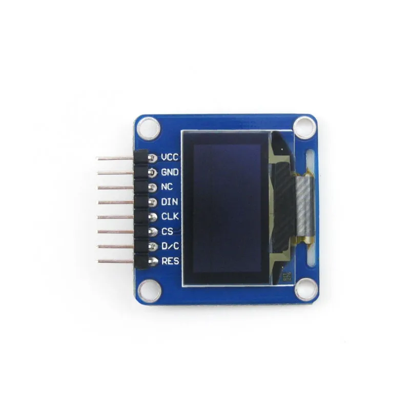 Waveshare 0.96inch OLED (A),SPI/I2C interfaces, angled/horizontal pinheader