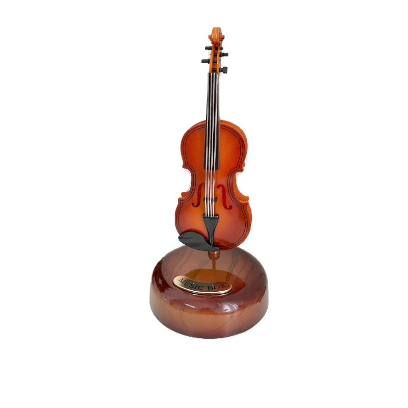 

Classical orchestral instrument guitar cello trumpet phonograph music box room decorations music box home decoration