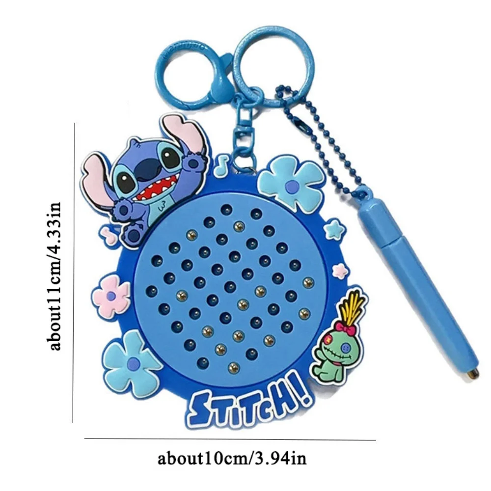 Genuine Disney Lilo & Stitch Cartoon Keychain Anime Stitch Fun Magnetic Educational Toys For Woman Handbag Display Birthday Gift view 6