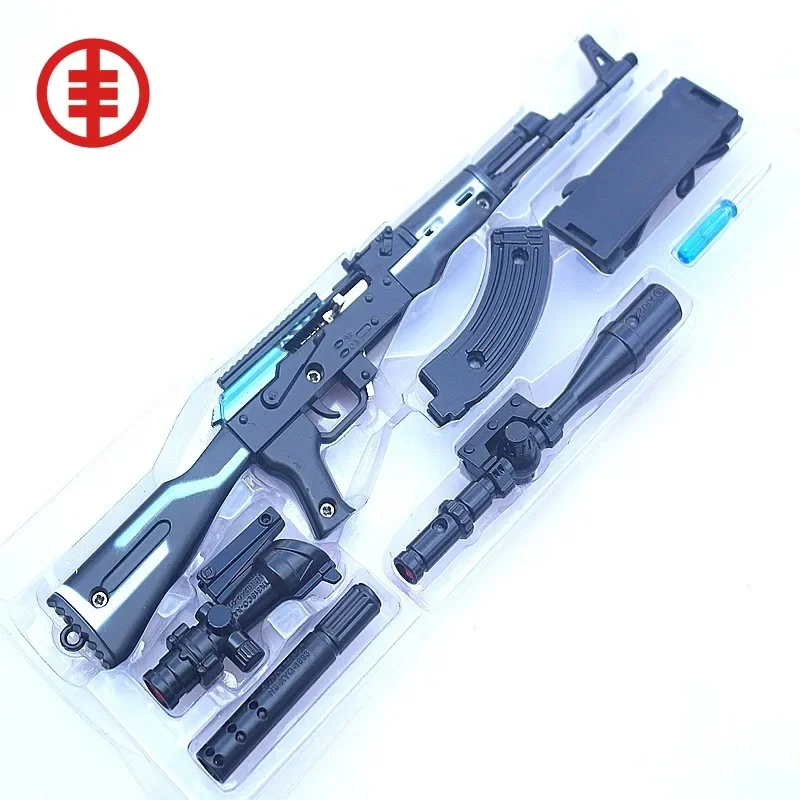 Mini Sniper Gun 98K Models Battlegrounds PUBG Gun Collection Mini Keychain Gun Model M416 AWM AKM 98K M24 M16 Model