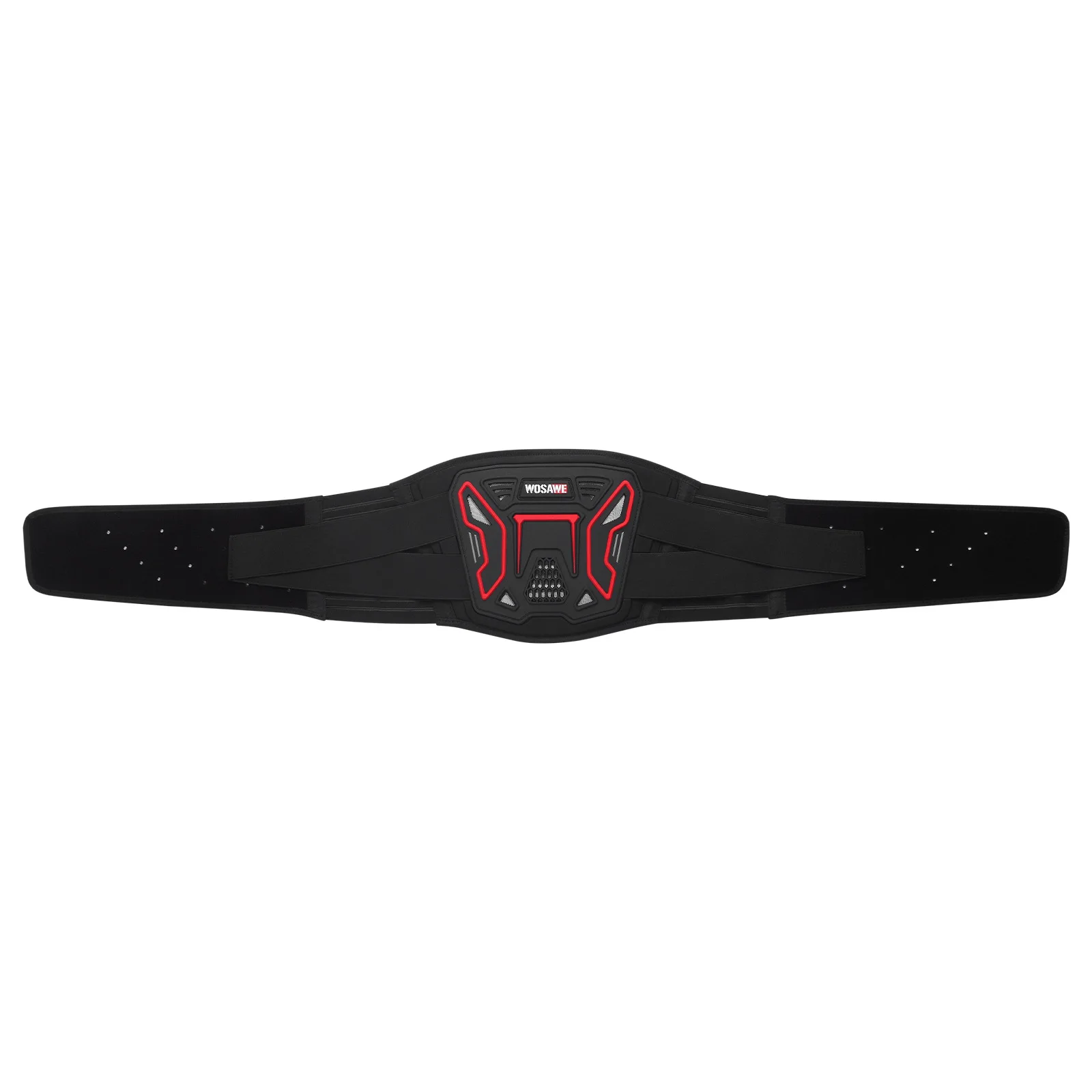 WOSAWE Motorcycle Back Support Belt Breathable Adjustable Waist Brace PVC EVA Kidney Belt for Motocross Touring Riding