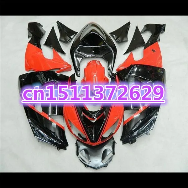 

100%new red black Fairings For KAWASAKI 06-07 NINJA ZX10R 06 07 ZX-10R ZX 10R 10 R 2006 2007 Body Fairing Kit