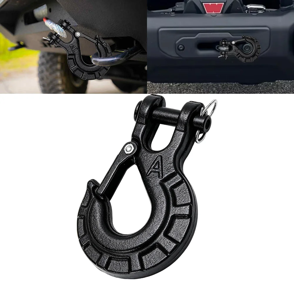 Winch Hook RV Trailer Hook Outdoor Tools For Automobiles Car Traction Hook  3/8