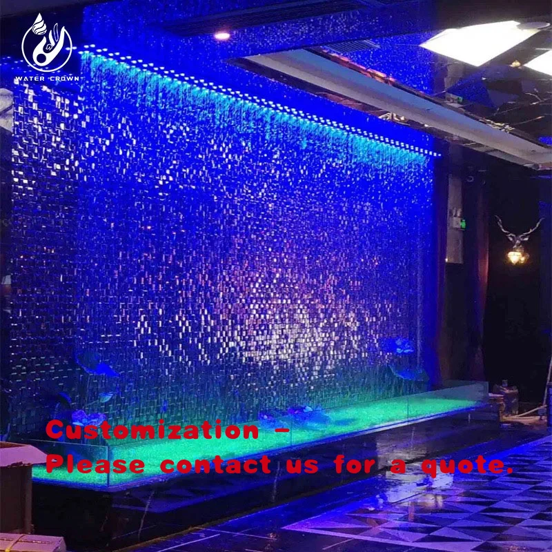 custom.High Quality Stainless Steel Indoor Rain Waterfall Wall Feature Rain Curtain Fountain Outdoor