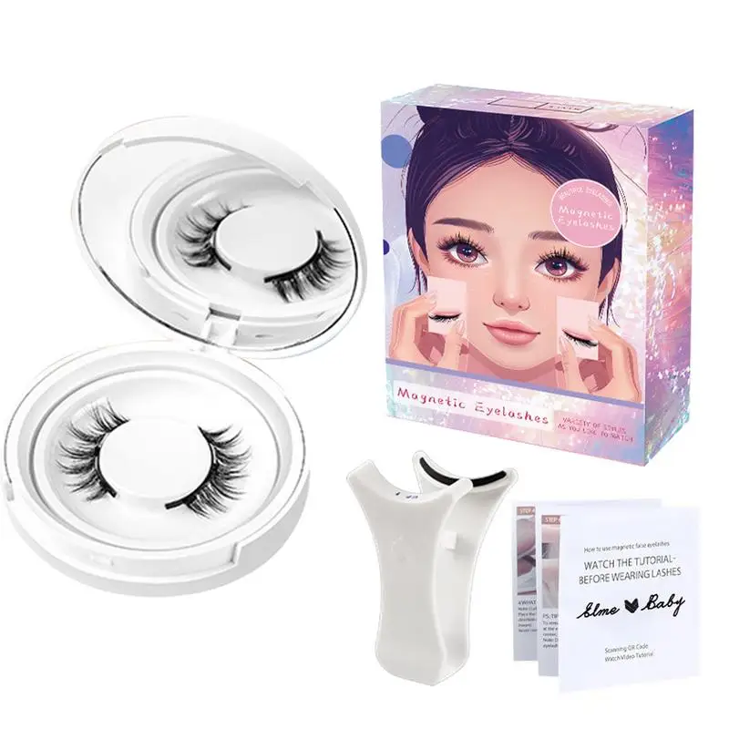 Magnetic Eyelashes 3D Mink Eyelashes Natural Artificial False Lashes Magnetic Natural Curler False Extension Makeup Eyelash Eye