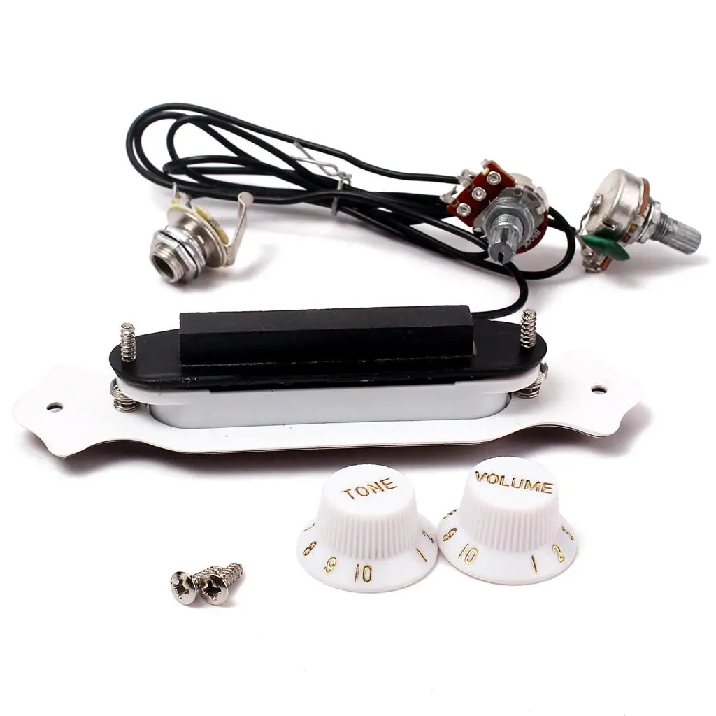 Pre-wired Acoustic Guitar Pickup Soundhole Magnetic Accessory Kit with Volume Tone Control for Practice
