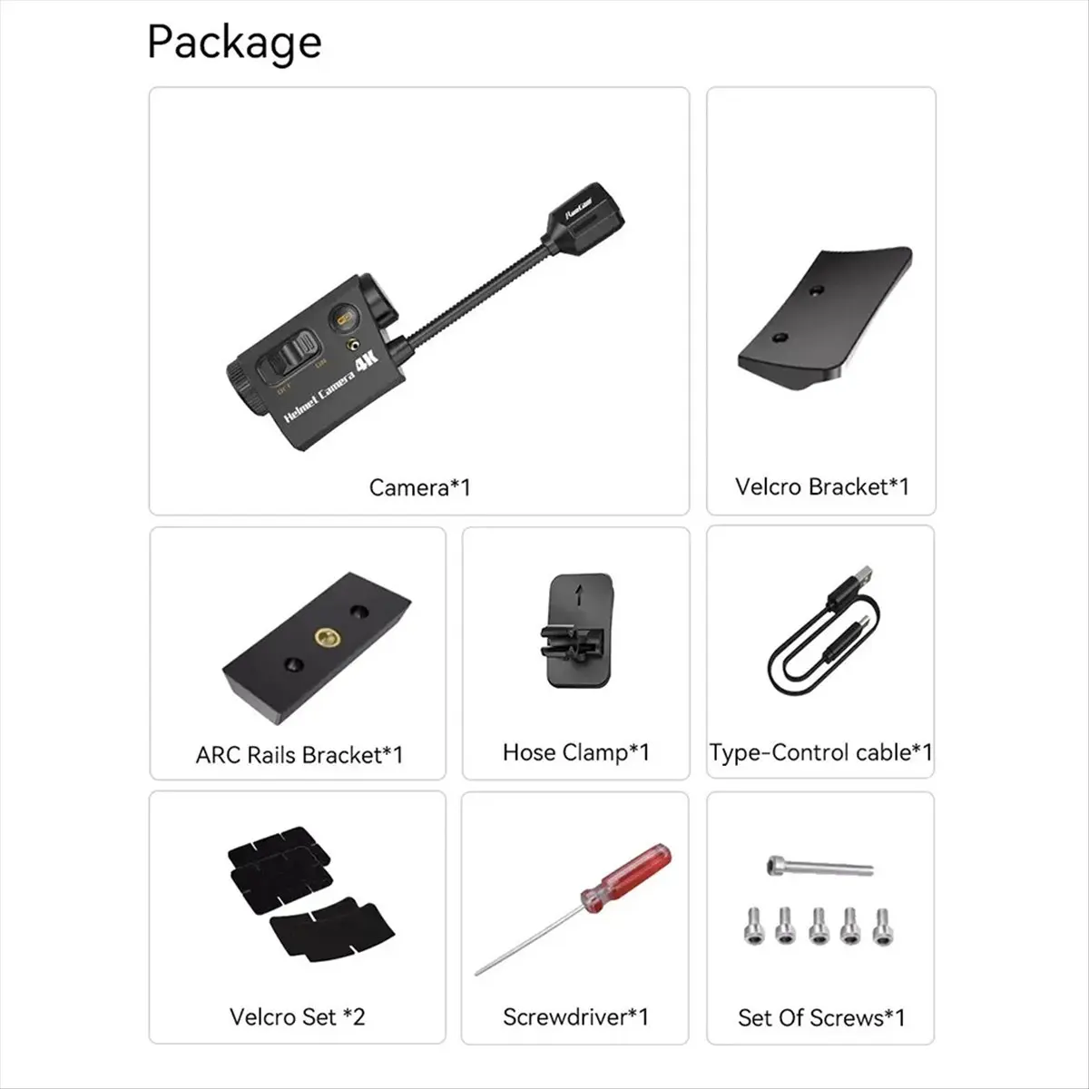 SCLS For Helmet Camera 4K Face Mask Recorder IMX415 1920x1080 60fps Built-in WiFi Camera Supports Android Ios