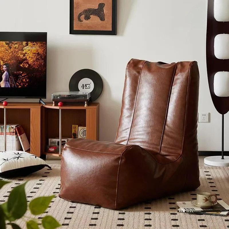 

Lazy life lazy sofa small apartment living room single sofa reclining and sleeping retro leisure corner sofa chair