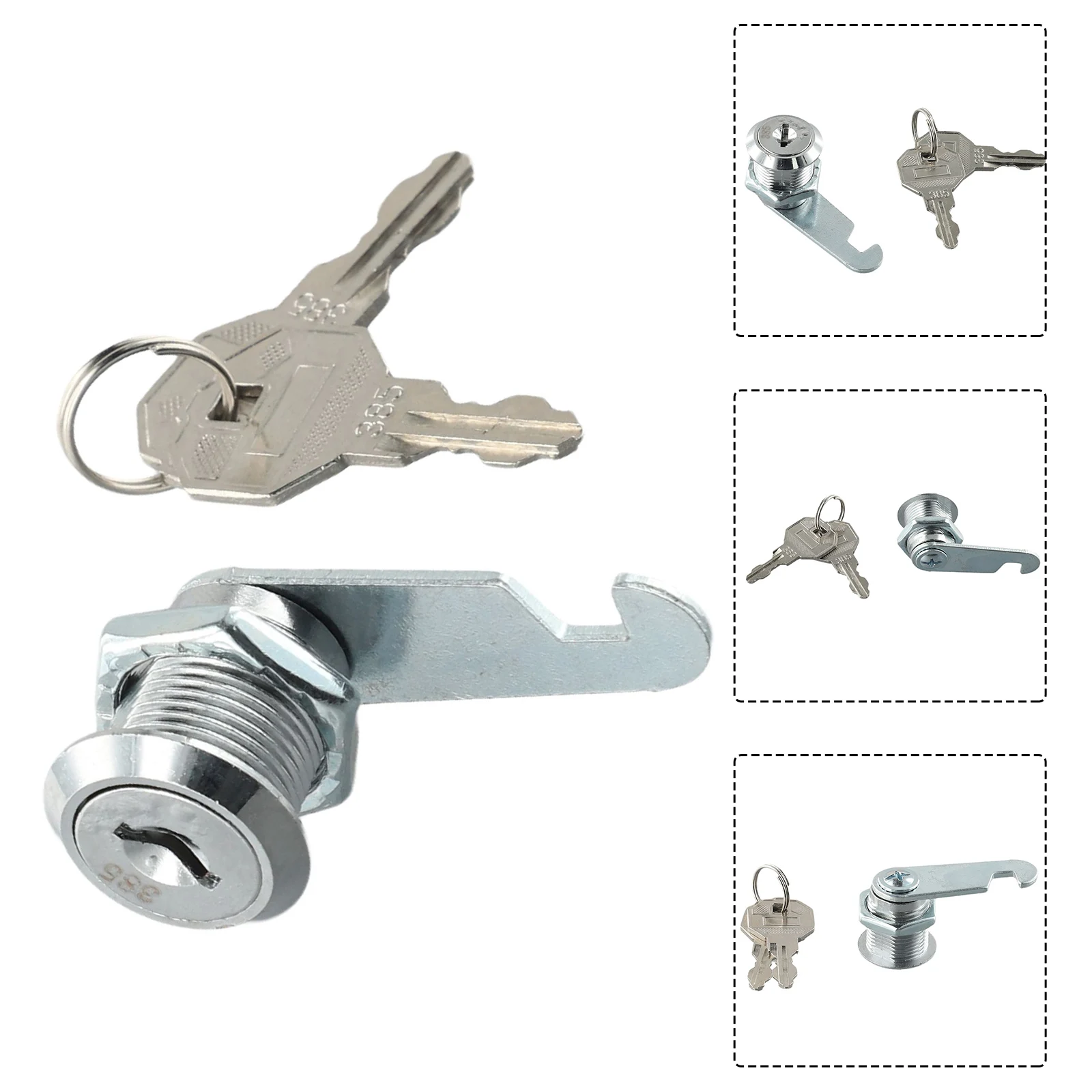 Mailbox Lock With 2 Keys 90 Degrees Direct Connection Metal Cam Lock   Security Locks For Desk Drawers Glass Doors Lockers