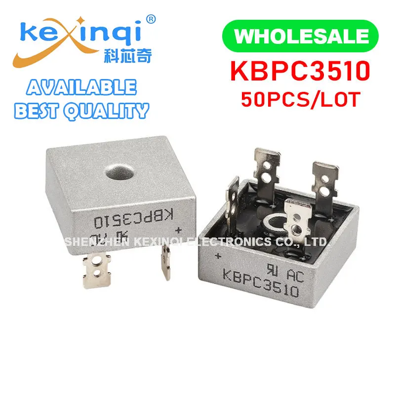 1PCS KBPC1510 KBPC2510 KBPC3510 KBPC5010 50A 35A 25A 15A 1000V Diode Bridge Rectifier IN STOCK