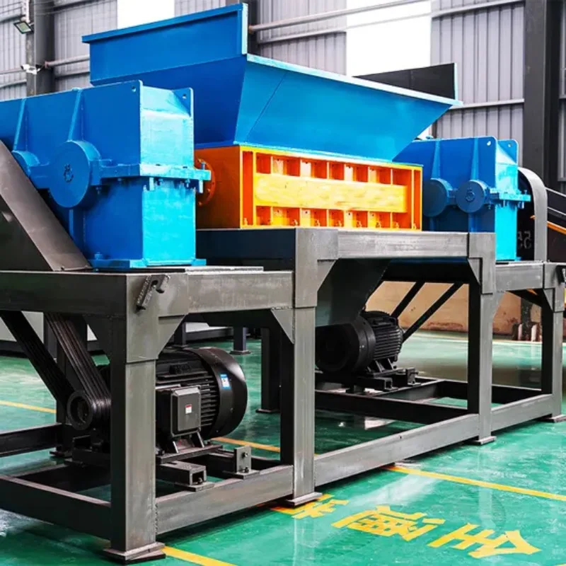 Crumb Rubber Making Line Includes Key Tyre Shredding Machine Rubber Tire Shredder for Initial Chips​
