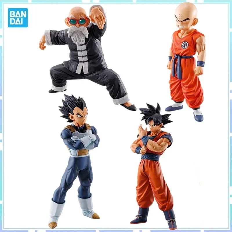 

Bandai Original Action Figure Anime Dragon Ball Z Ichiban Kuji Son Goku krillin Vegeta Master Roshi PVC Model Collection Toys