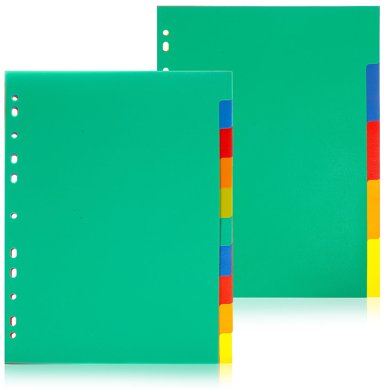 15 Pcs A4pp Plastic Classification Page Write Erase Tabs Binder Book Dividers Number Notebook Organization Paper for Index