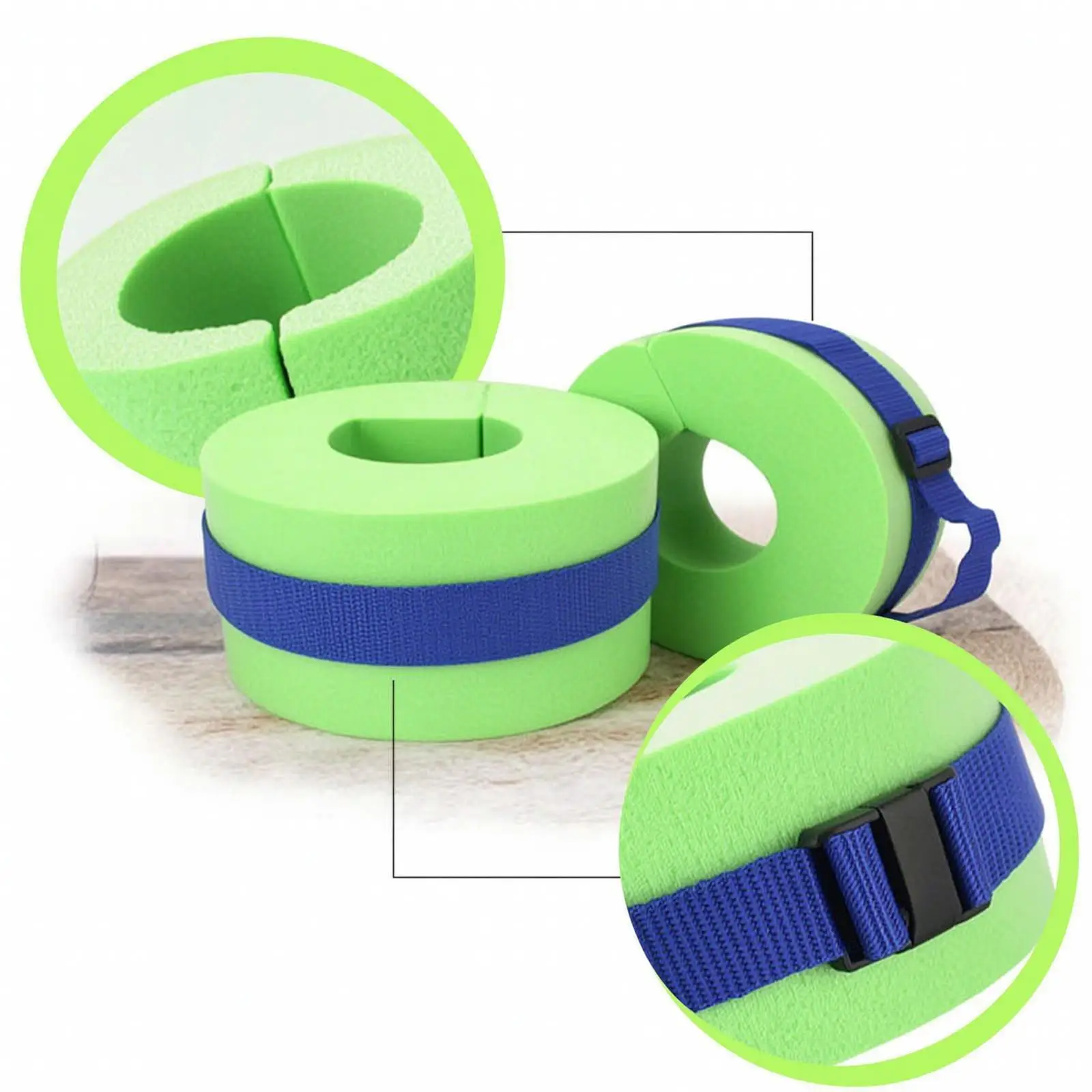 EVA Foam Swim Arm Float Ring for Kids Adjustable Buckle Buoyancy Aid for Toddler Water Class