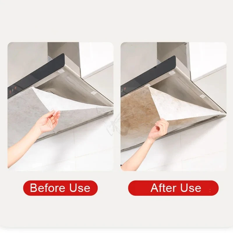 5/10M Disposable Hood Oil Filter Paper Non-woven Cooker Hood Extractor Fan Filter Kitchen Hood Grease Anti Oil Cotton - view 5