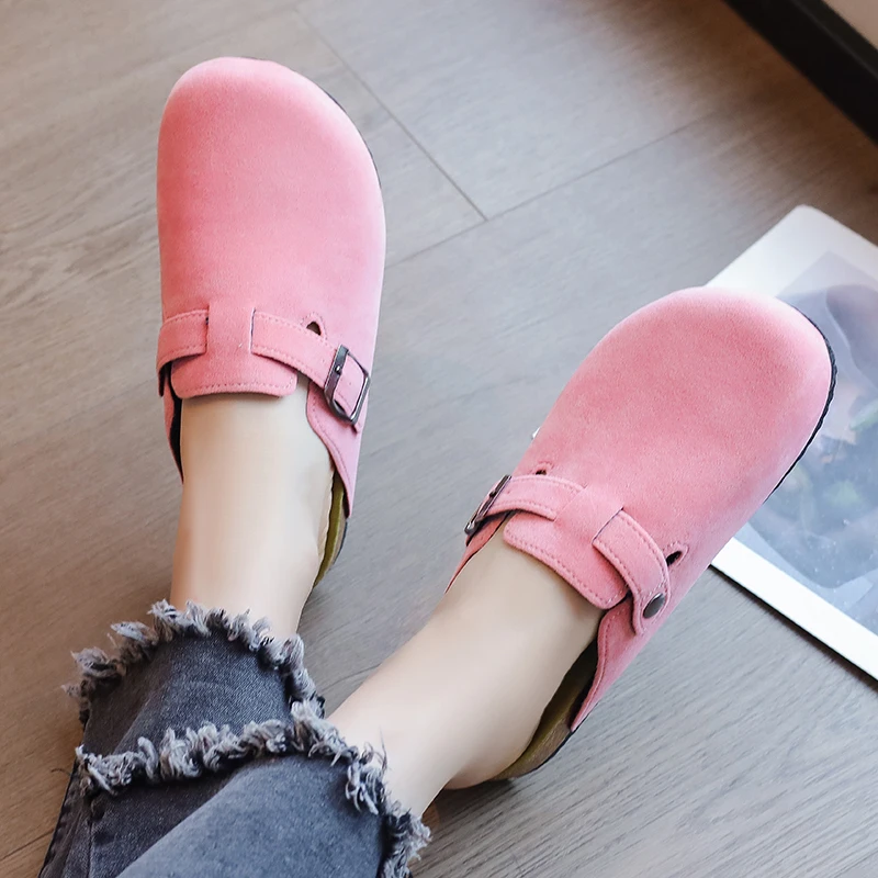 Fashion Classic Cork Clogs Slippers Women Men Soft Footbed Suede Sandals with Arch Support Trendy Beach Slides Home Men Mules