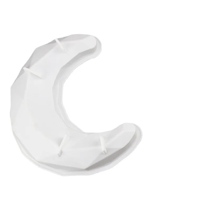 3D Moon Shape Silicone Cake Mold Large Moon Crescent Mousse Mould Eid Mubarak Party Decoration Supplies Crescent Cake DIY Mould