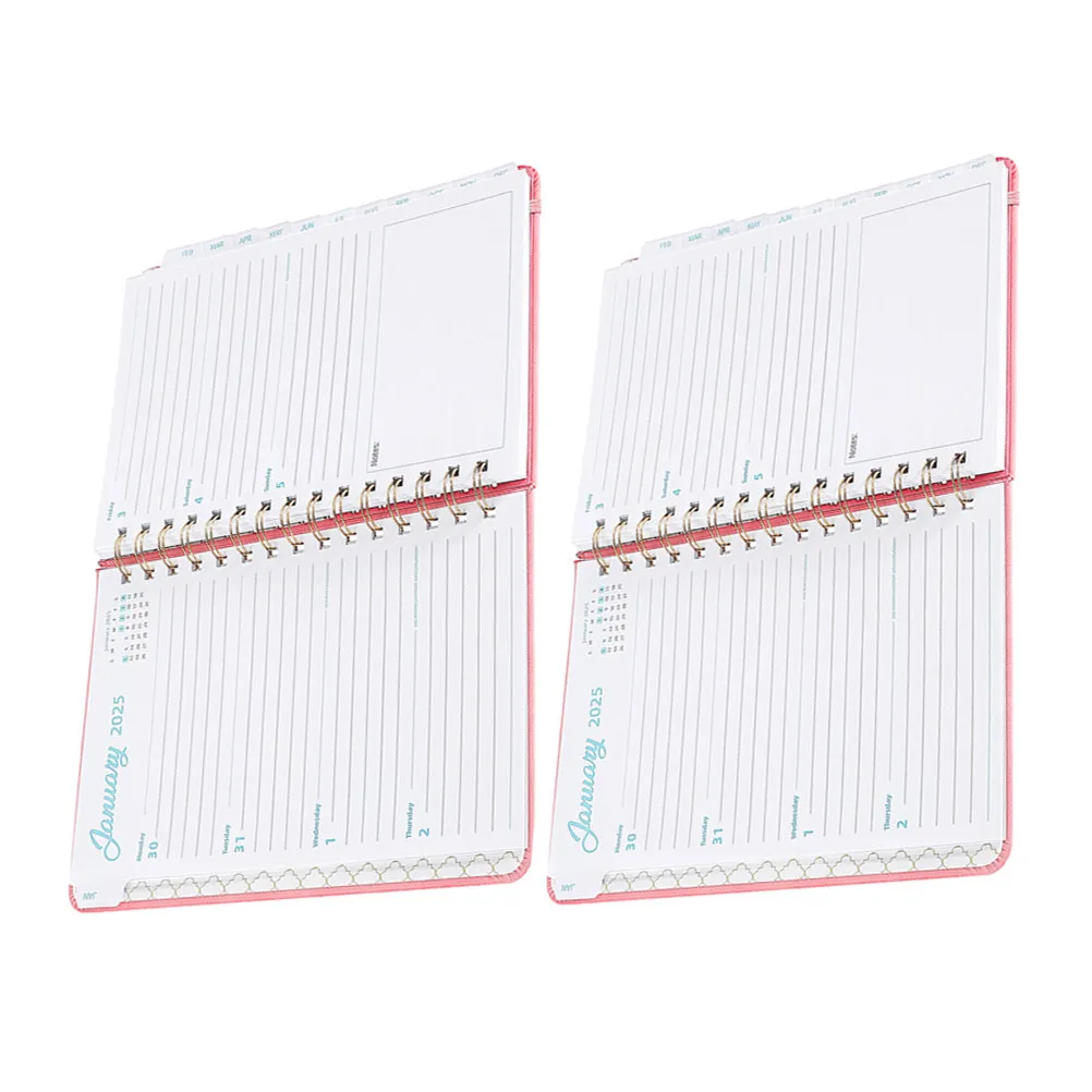 2pcs-2025-planner-notebook-with-strap-stylish-paper-writing-notebook-weekly-calendar-diary-journal-for-time-management