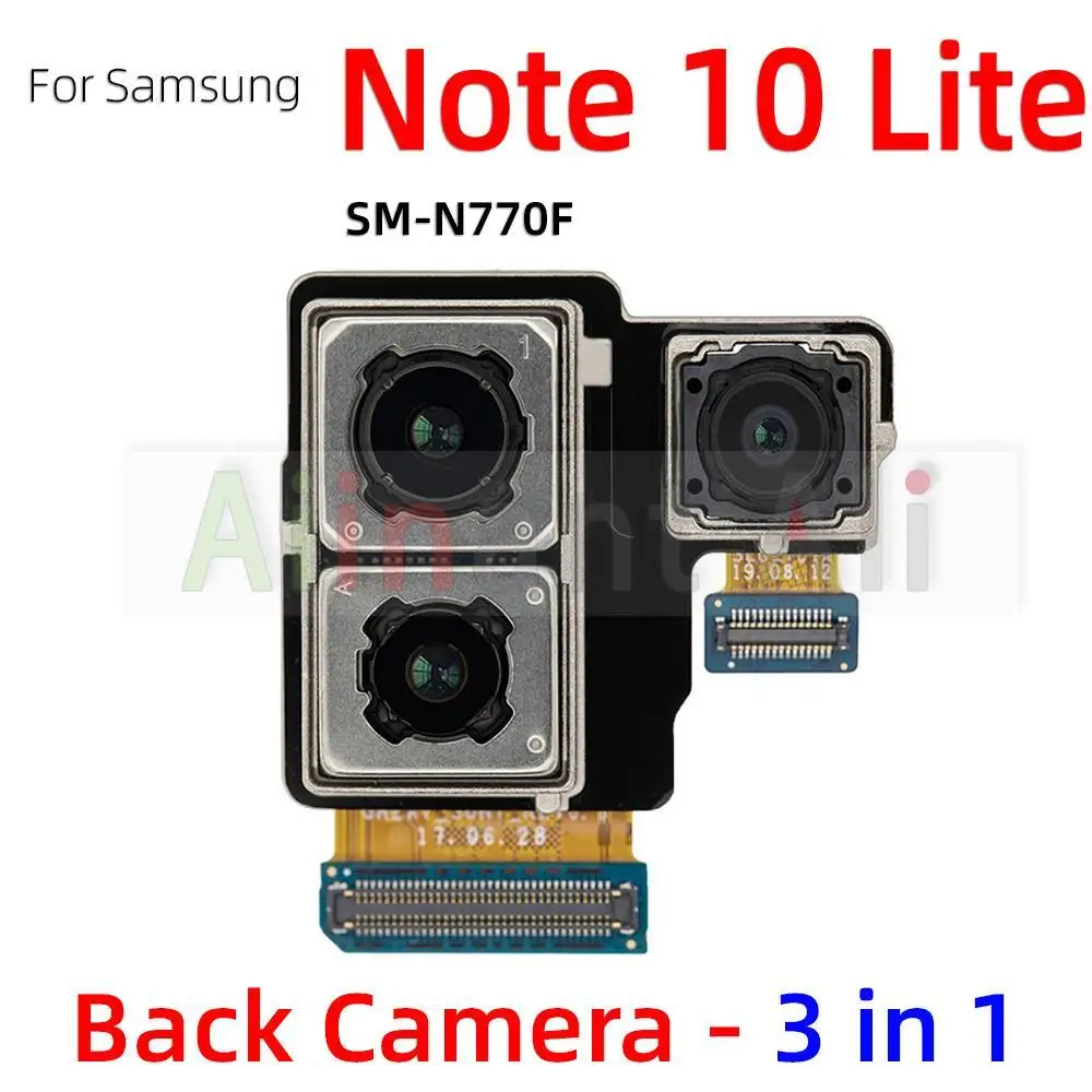 AiinAnt Front Camera For Samsung Galaxy Note 10 Plus Lite N976F N970F N770F Main Rear Back Camera Flex Cable
