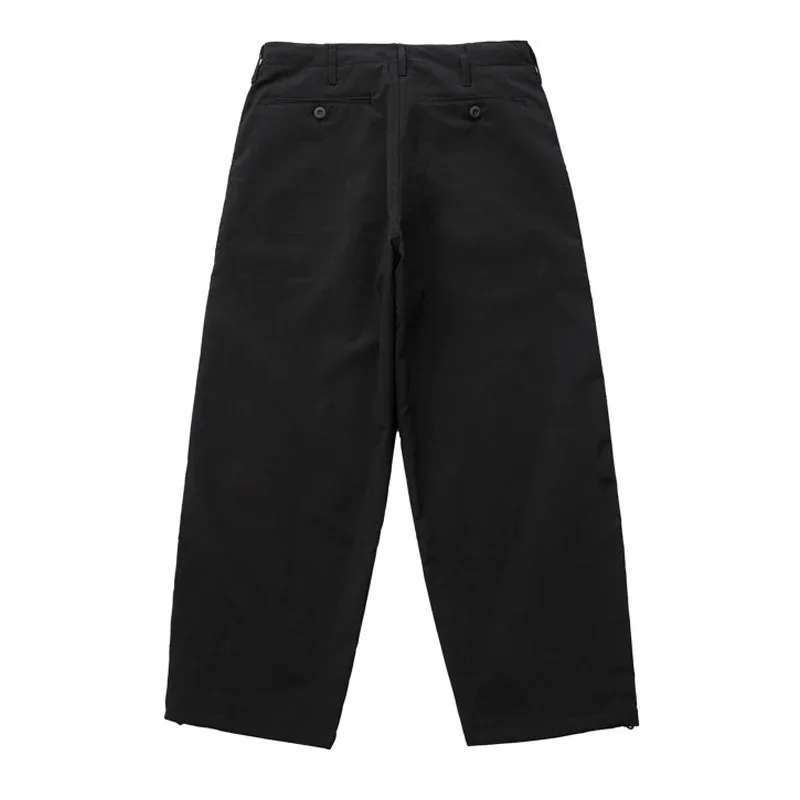 New Outdoor Quick Drying Multifunctional Wide Straight Leg Foldable Versatile Black Thick Casual Pants for Men and Women