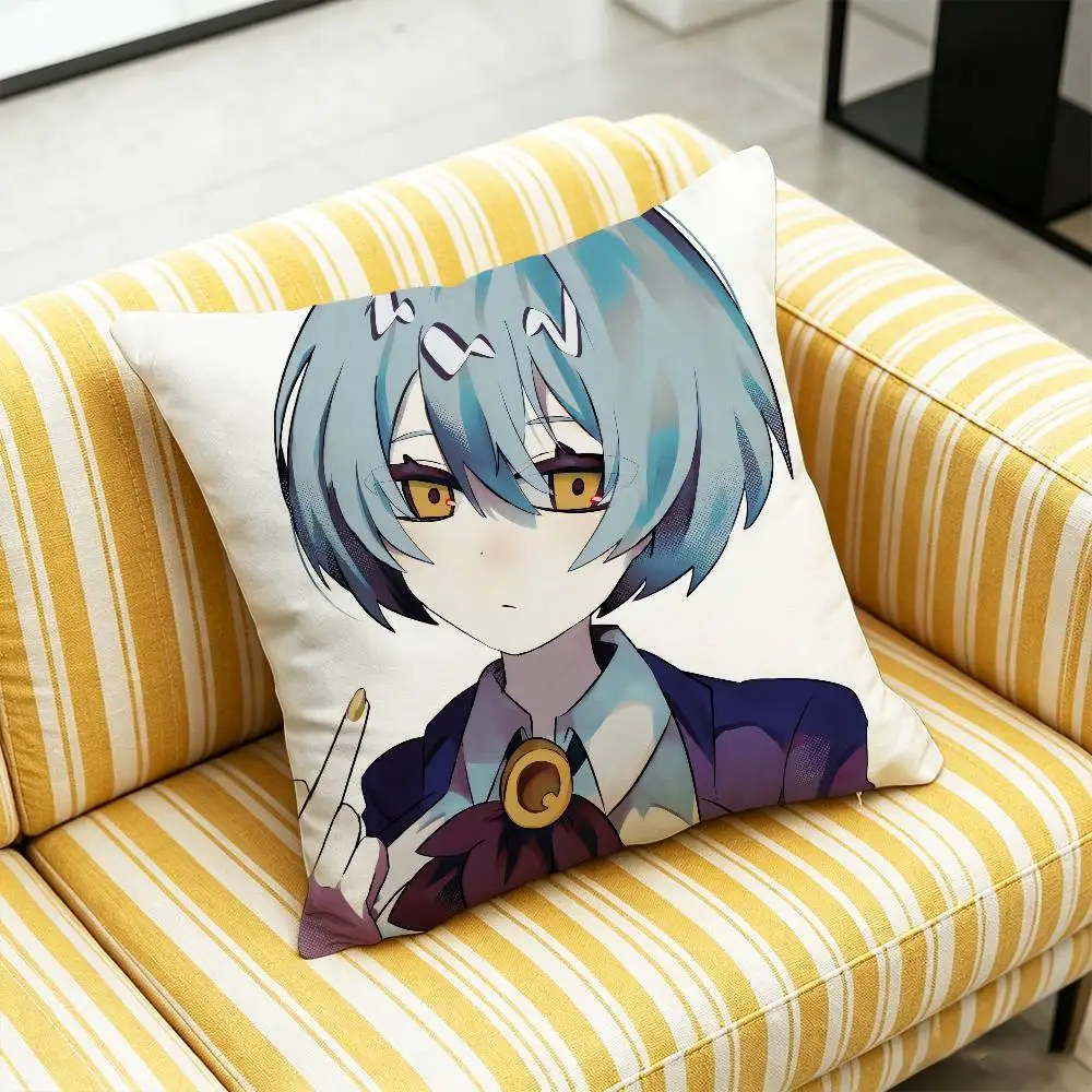 For Lobotomy Corporation Angela Gebura Netzach Throw Pillow Cover Case Custom Decorative Pillowcase Accent Cushion Covers DIY