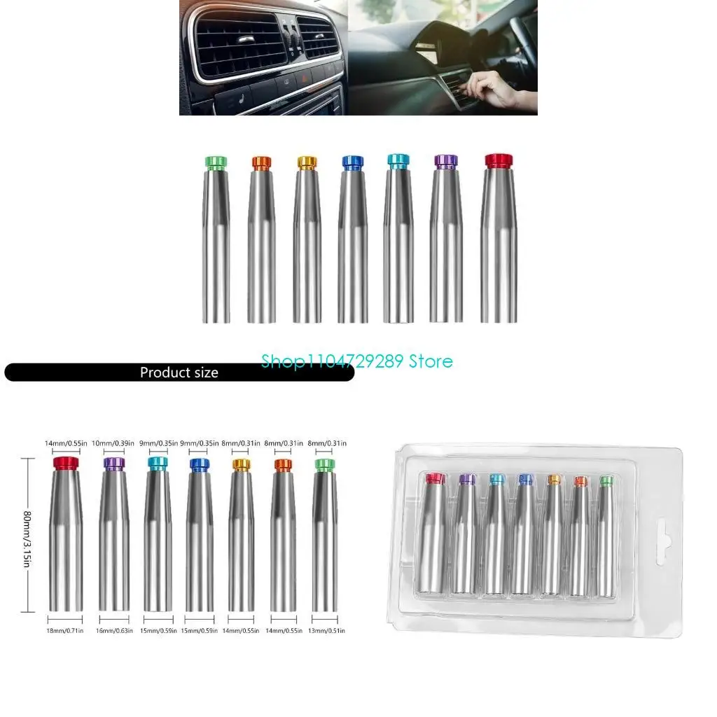 

D8KE Efficient 7 Piece Car Air Conditioning Compressor Oil Seal/Shaft Seal Removal Installer Kit Suitable for Various Models
