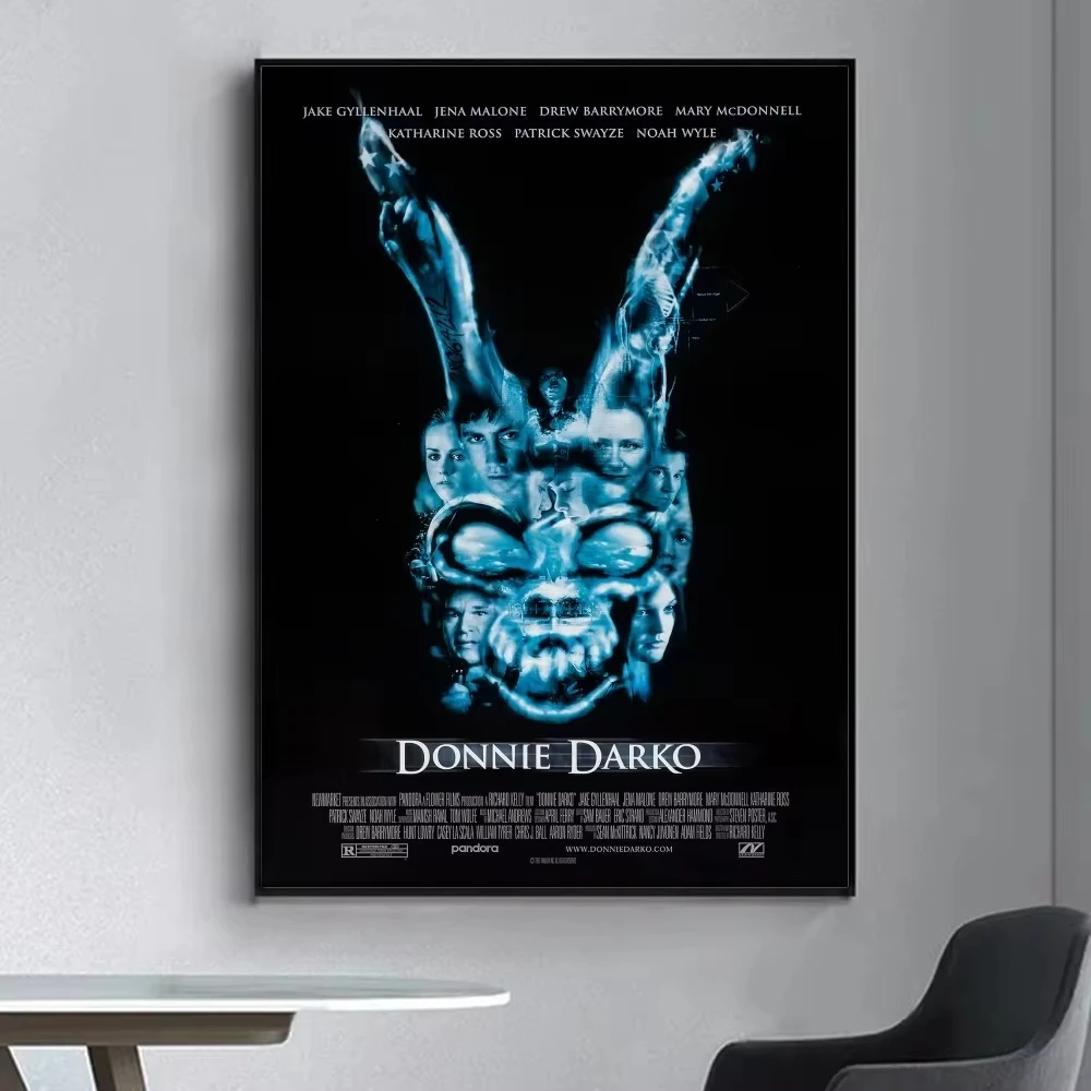 Donnie Darko Movie Poster Fancy Poster Wall Sticker for Living Room Bar Vintage Decorative Painting Middle