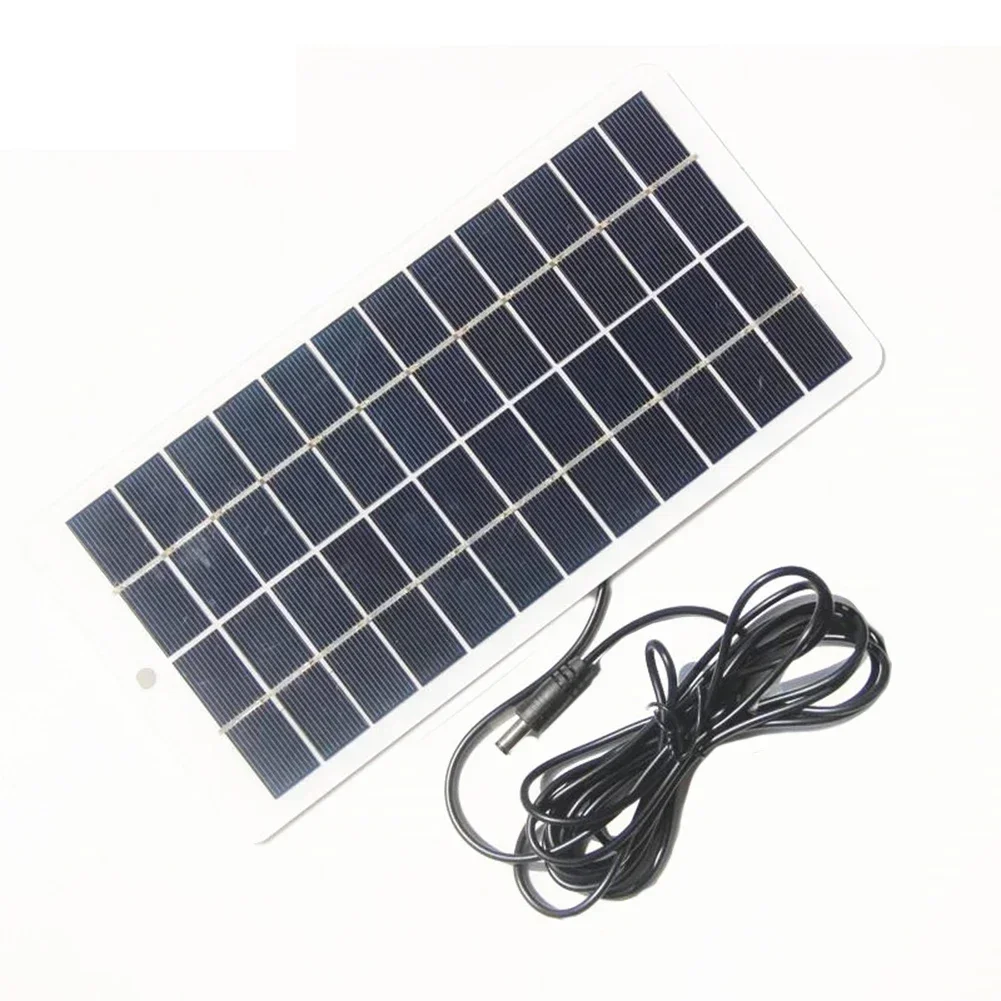 DC Charging Interface 12V Solar Charger For Outdoor Activities Kit Lamp For Garden Lights Polysilicon Material view 4