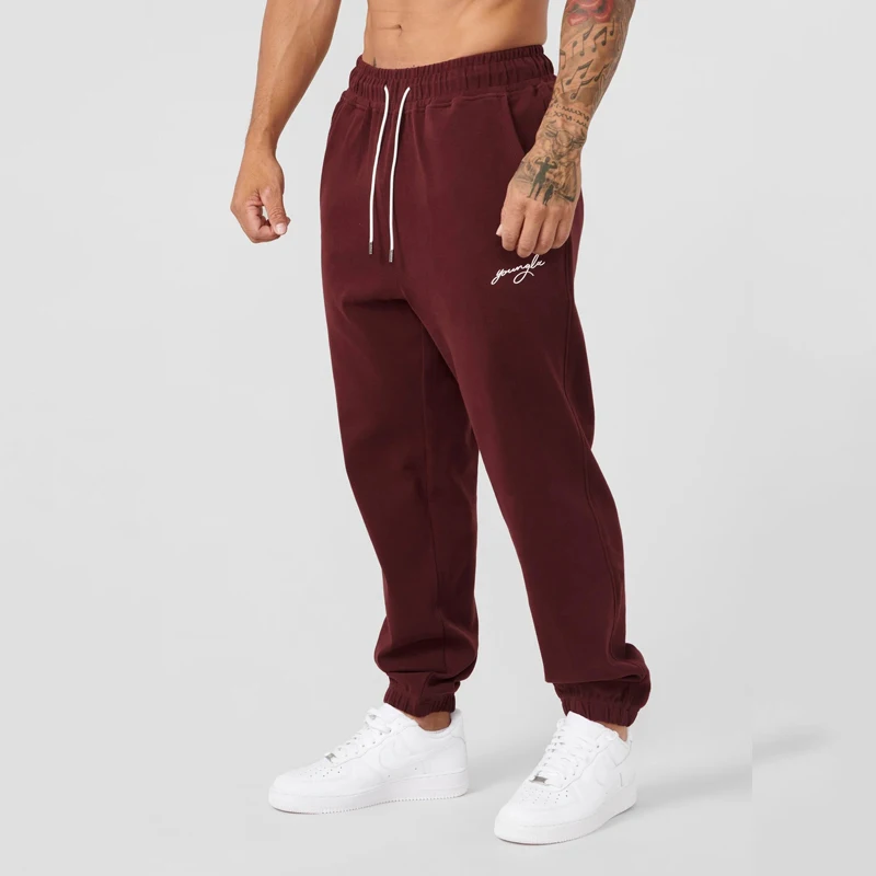 New Men\'s Sweatpants Gym Sports Fitness Running Basketball Training Pants Casual Pants American Style Fashion Brand Clothing