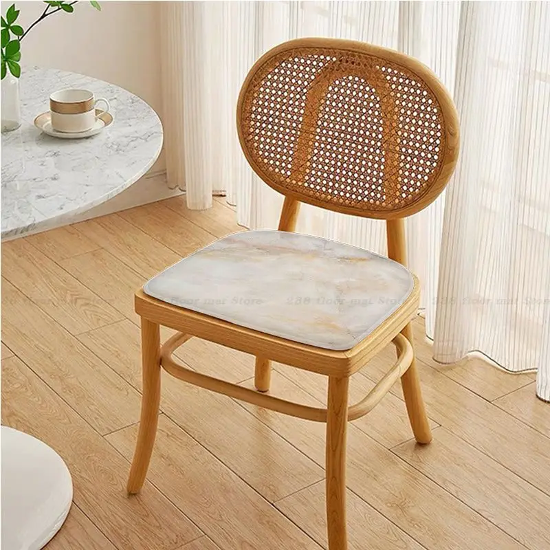 Beige Marble Simplicity Multi-Color Sofa Mat Dining Room Table Chair Cushions Unisex Fashion Anti-slip Stool Seat Mat