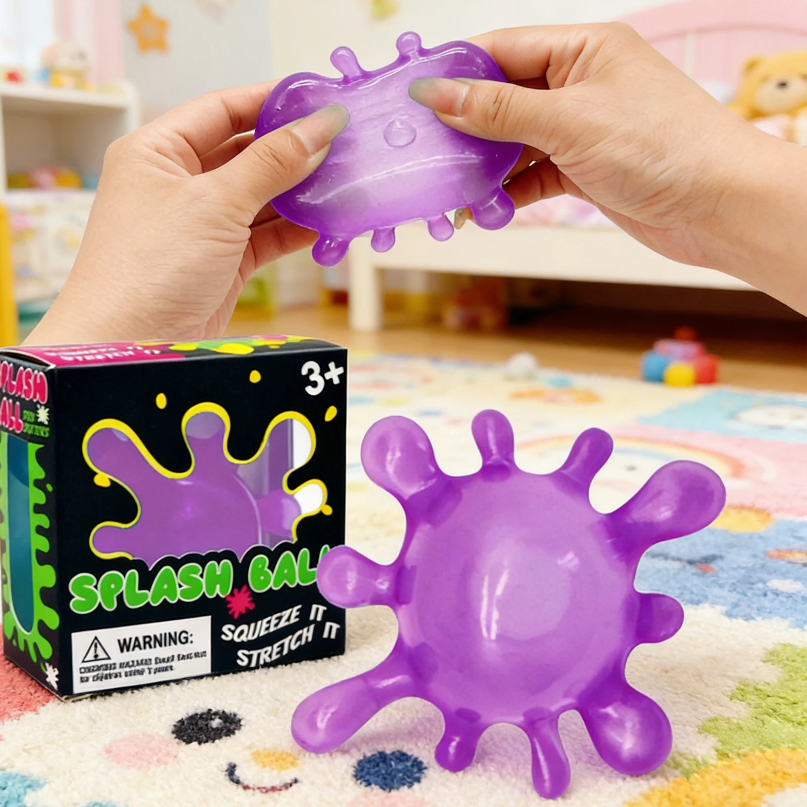 Splash Shaped Pinching Ball Slow Rebound Pressure Relief Ball Maltose Decompression Toy Squeeze Balls Blind Box Party Gif Toys image 4
