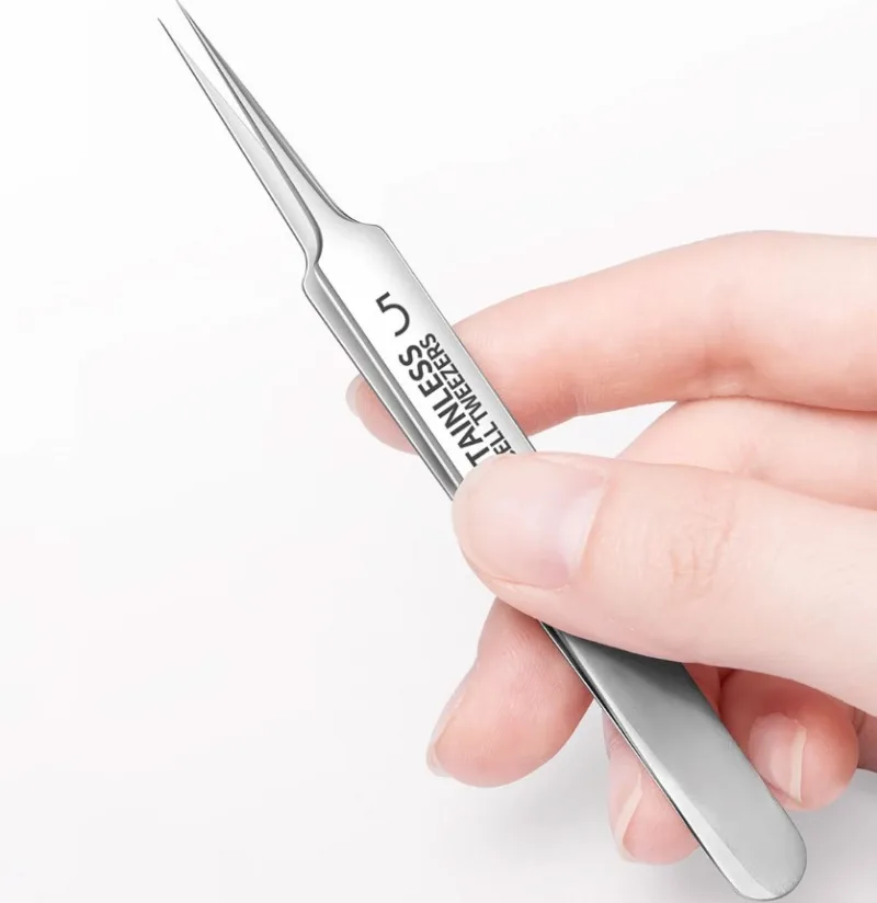 Ingrown Hair Tweezers Acne Blackhead Removal Needles Black Dots Cleaner Deep Cleansing Pore Cleaner Face Skin Care Tools