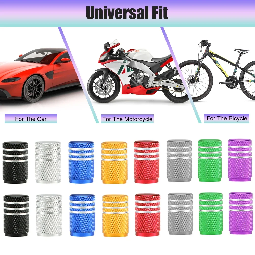 2/4/8/12Pcs Car Tire Stem Valve Caps Wheel Valve Covers Car Dustproof Waterproof Tire Cap for Cars Motorcycles Trucks Bikes