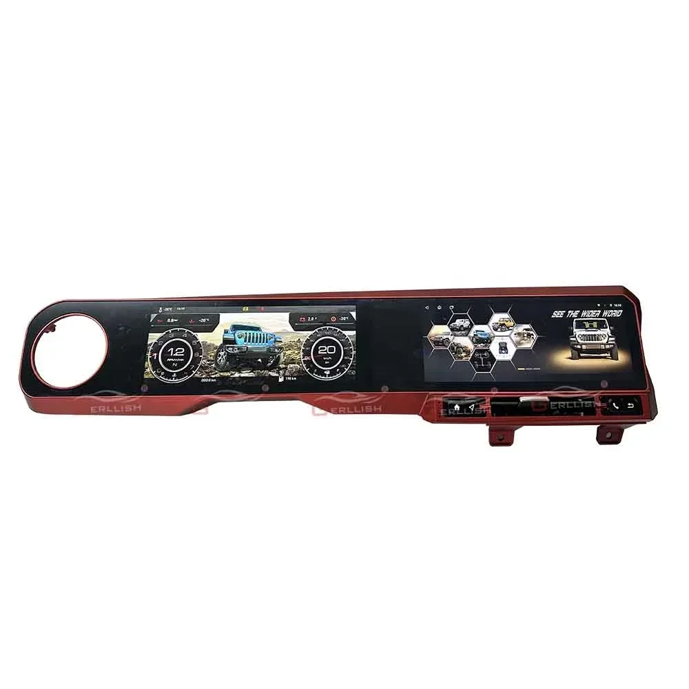Digital Cluster Virtual Cockpit Car Multimedia Player For Jeep Wrangler J-MAX JL Dashboard Instrument Speed Meter Screen