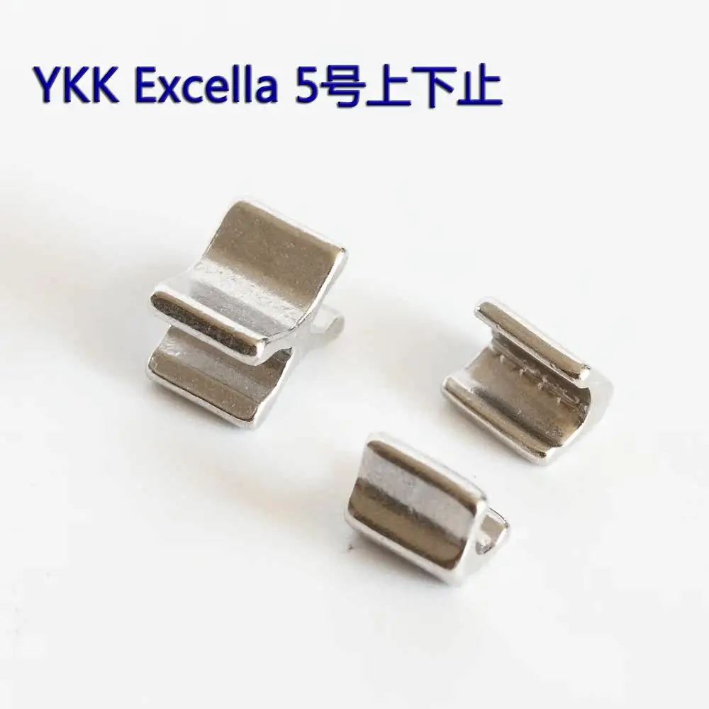 Genuine YKK Excella Zipper Special No.3 And No.5 Upper And Lower Stop I-code Half-code Zipper Accessories 10 Sets