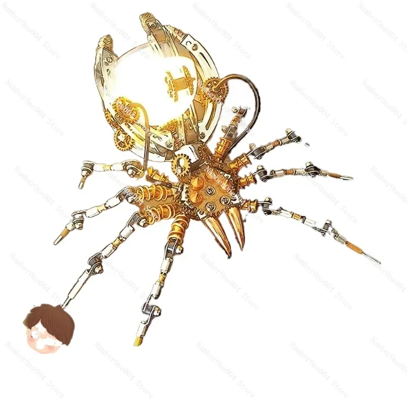 Suitable for children aged 10 to 12, handmade spiders, 3D metal assembled toys, creative children's birthday gifts