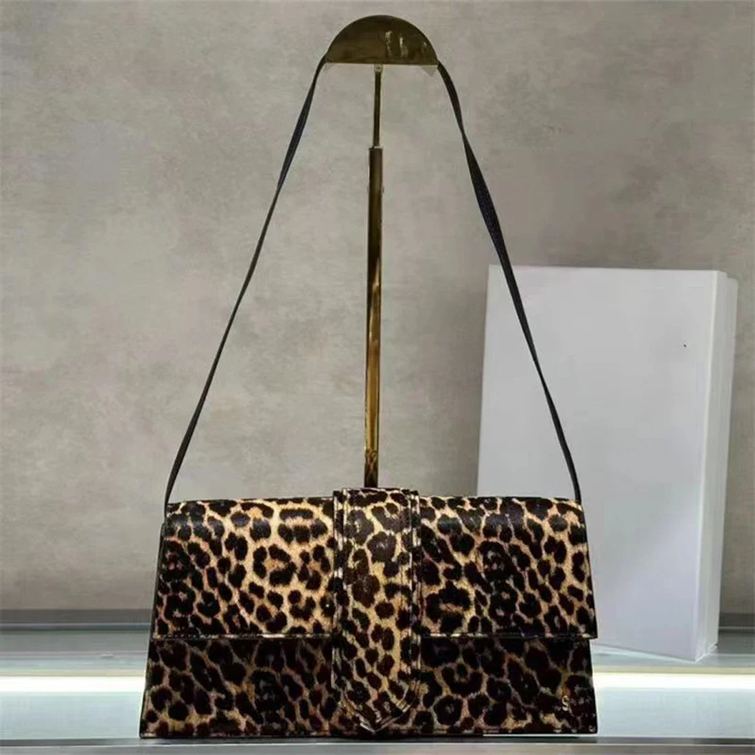 Borsa a tracolla femminile elegante di Design di pista di alta qualità borsa antipolvere in vera pelle borsa da donna nobile per feste di festa qualità 5A